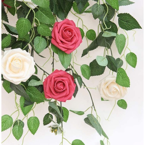 50 Pcs Artificial Flowers Rose-Champagne W/Stem - Picture 3 of 6